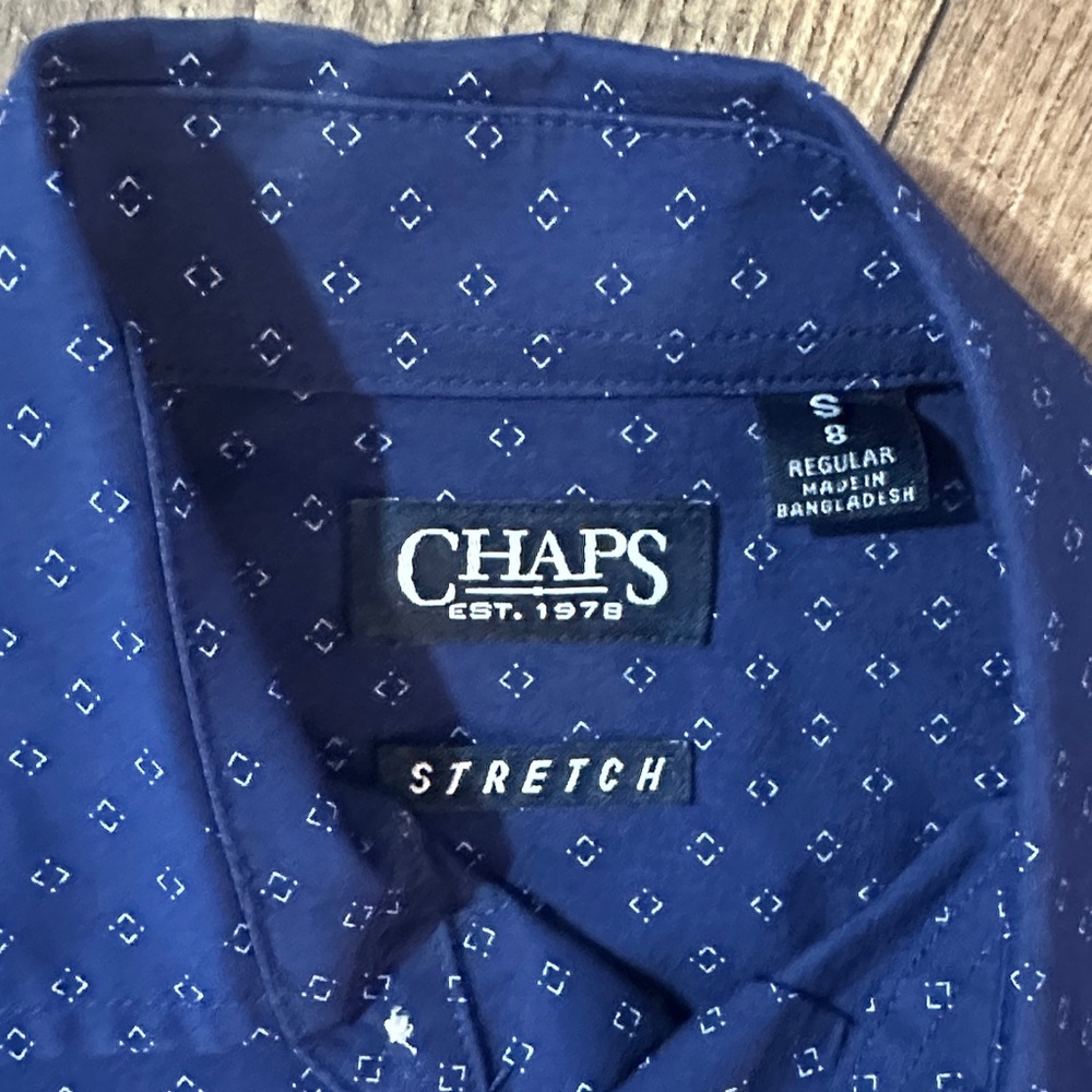 Boys blue Chaps Shirt - Picture 2 of 2